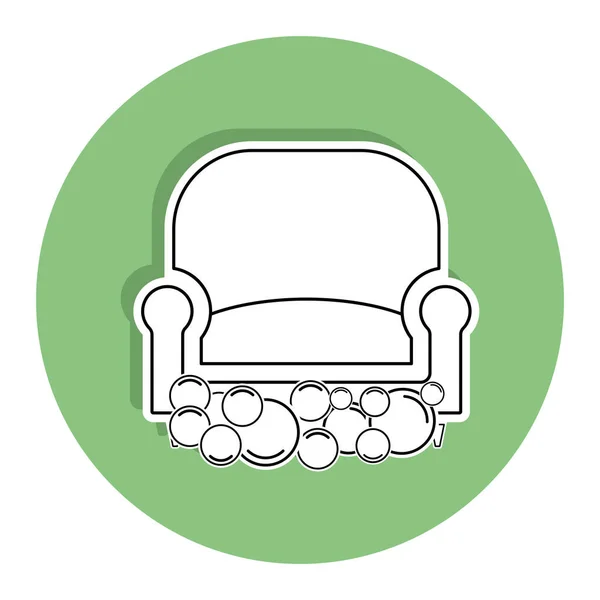 Изолированный значок чистого кресла — стоковый вектор