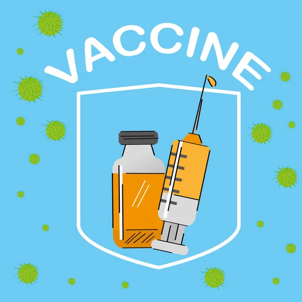 Medische poster voor vaccinatie — Stockvector