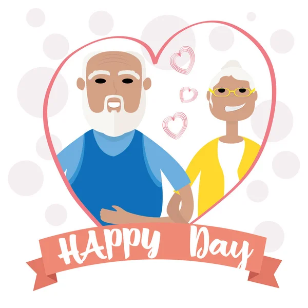 Happy gandparents day card — Stock Vector