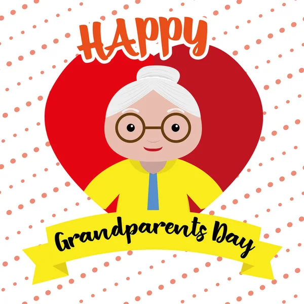 Happy gandparents day card — Stock Vector