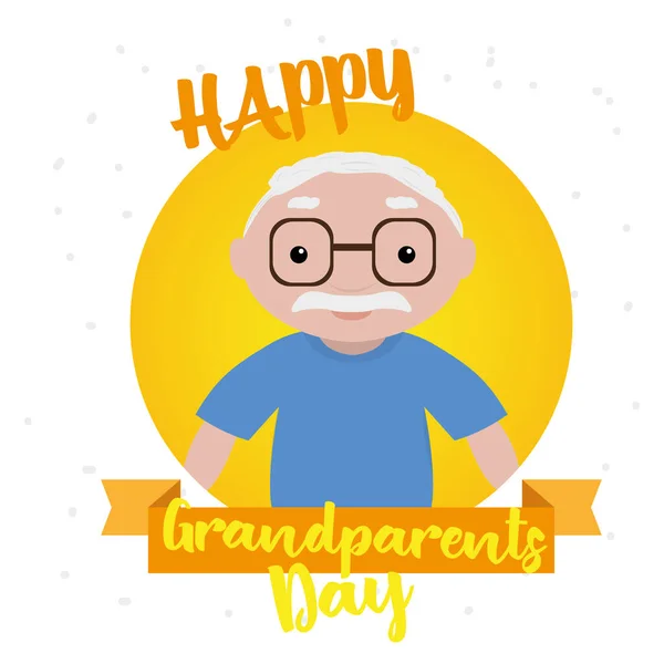 Happy gandparents day card — Stock Vector