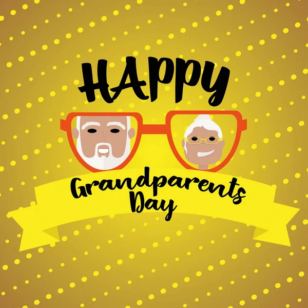 Happy gandparents day card — Stock Vector