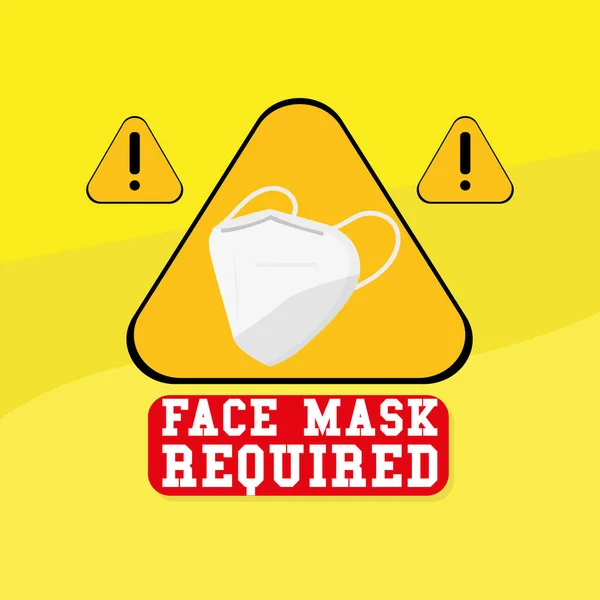 Maschera viso richiesto poster — Vettoriale Stock