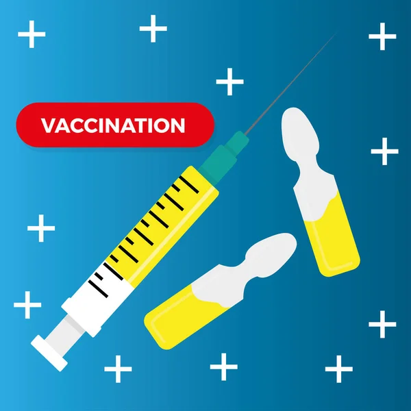 Medische poster voor vaccinatie — Stockvector