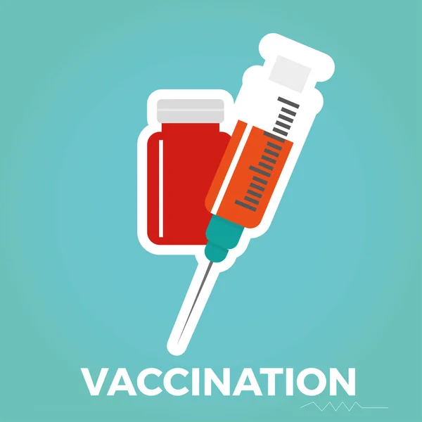 Medische poster voor vaccinatie — Stockvector