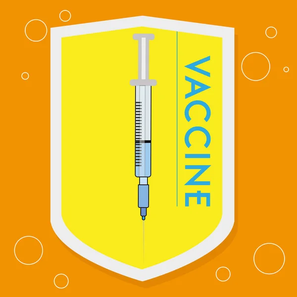 Afiche médico de vacunación — Vector de stock