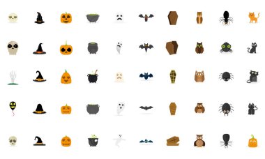 Cadılar Bayramı simgeleri dizisi