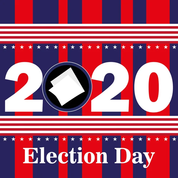 Affiche du jour du scrutin — Image vectorielle