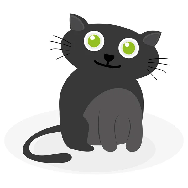 Elszigetelt macska ikon — Stock Vector