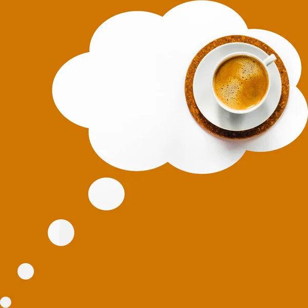 Een kopje espresso in je dromen. — Stockfoto
