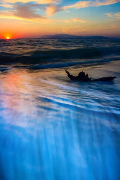 Захід Пляж Sunset Sky Фон — стокове фото