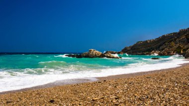 Samos Adası. Yunanistan. Doğa arka planı. 
