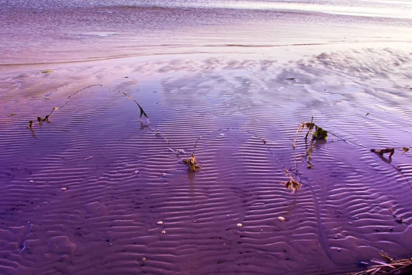 Saluto Sabbia Mare Natura Modello Sfondo — Foto Stock