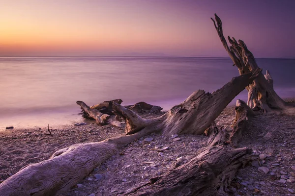 Море Пісок Сонце Захід Сонця Фон Айдін Кушадаси Ділек Ямиадасі — стокове фото