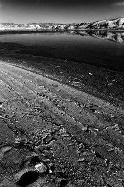 Siyah beyaz doğa fotoğrafçılığı. Jeolojik oluşumlar. Nallihan Ankara Türkiye.