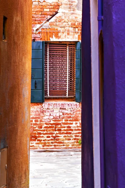 Burano Italia Famosas Casas Colores Burano Isla Burano Venecia Italia — Foto de Stock