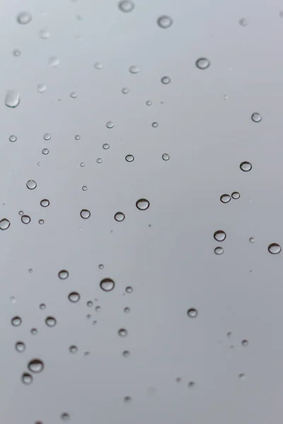 Krople wody na szklankę — Zdjęcie stockowe