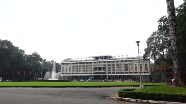 Незалежнiсть Палац Відомий Палац Возз Єднання Dinh Thong Nhat Або — стокове відео
