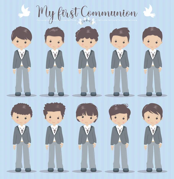 Ilk Communion için çocuklar güzel set