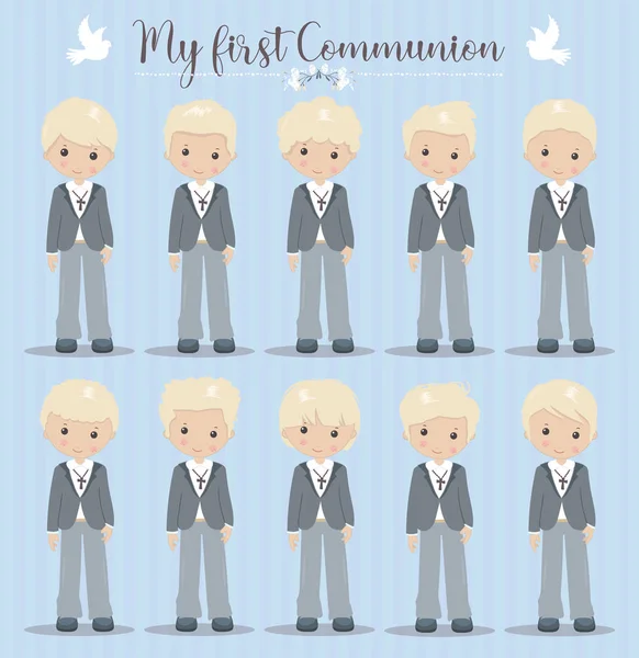 Ilk Communion için çocuklar güzel set