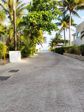 Playa del Carmen, Meksika Quintana Roo, Maya Rivierası, Karayipler'deki Paradisiacal Plajı