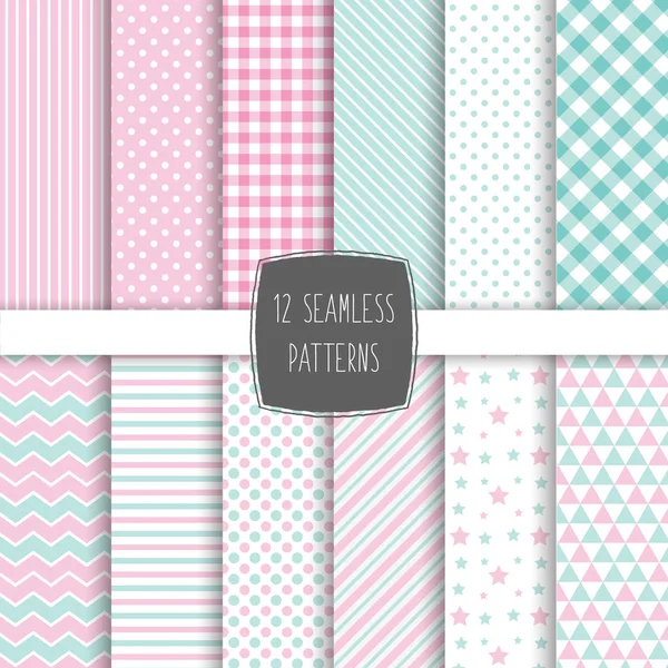 Dikişsiz desen vektörü. Bebek pastel çocuksu doku. Davet için sevimli geometrik tekstil baskı, davet şablonu, kart, doğum partisi, not defteri. Düz tasarım illüstrasyon