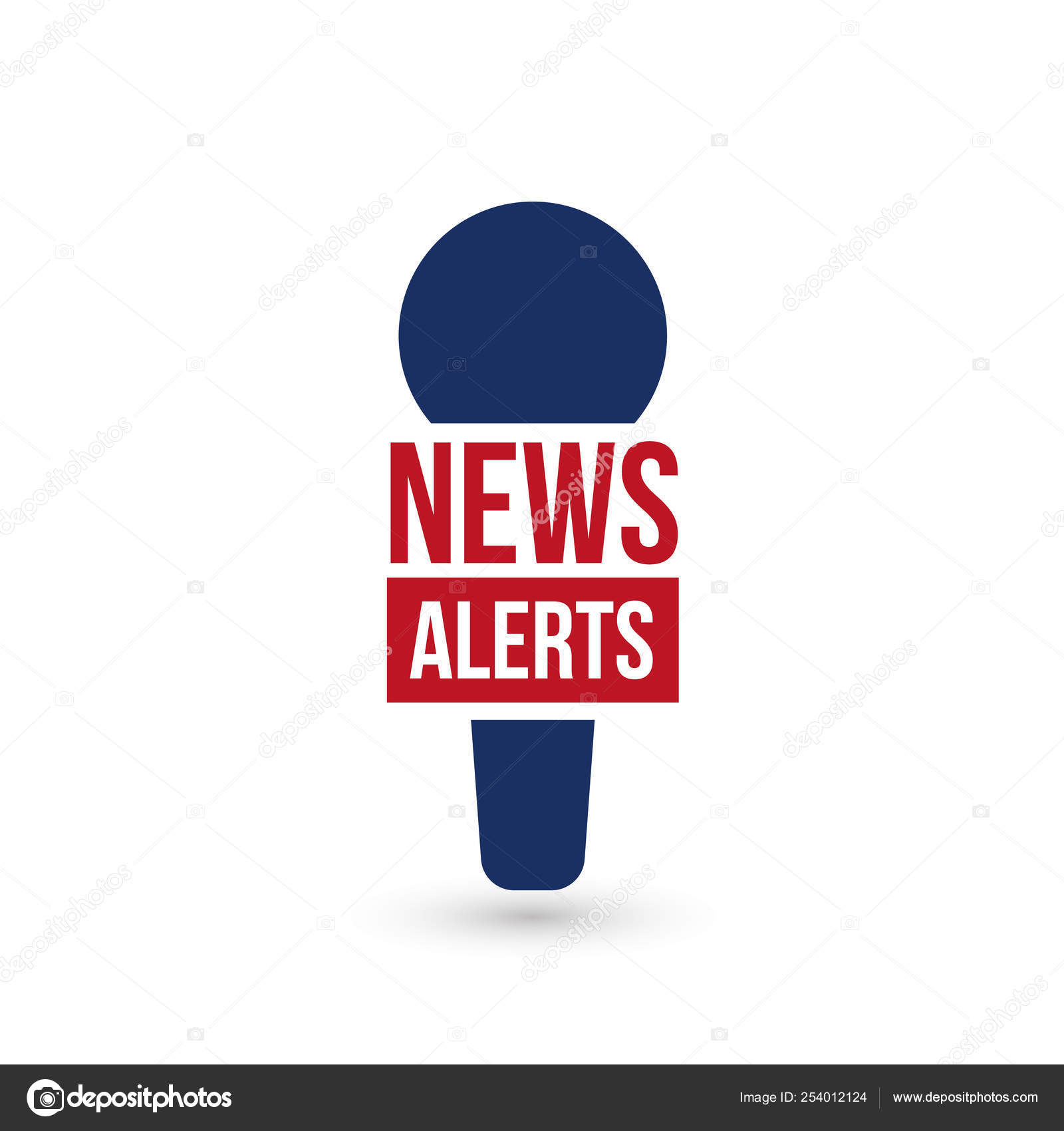 News alerts, breaking news logo, tv design element, report online ...
