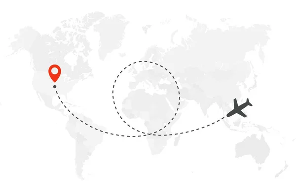 Carte Monde Vierge Avec étiquettes Emplacement Sur Fond