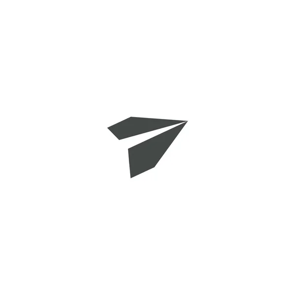 Papierflieger-Symbol, Nachricht per E-Mail senden isoliert flaches Symbol, Illustration auf weißem Hintergrund. — Stockvektor
