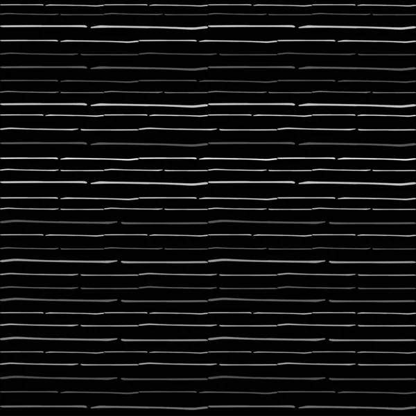 Zökkenőmentes textúra vízszintes vonalak, vektor minta digitális hullámok, fehér csíkok fekete alapon, textúra design sablon — Stock Vector