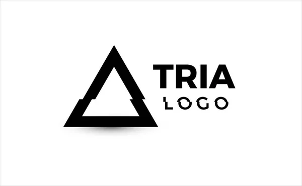 Concept de logo triangle, forme géométrique primitive, conception simple, modèle de logotype vectoriel — Image vectorielle