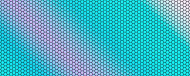 AI, Dijital Sergi, Bilim Forumu, Tıbbi Sunum, Teknoloji Konferansı için Aydınlık Altıgen Arkaplan Arkaplan Gradyan Bal Arkaplan Deseni Dijital Geometrik Doku. Vektör Arkaplanı.