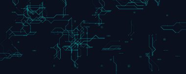 Soyut Teknoloji Hatları ve Şebeke ile Geleceğin HUD Arayüzü. Bilimkurgu gösterimleri, UI, Veri Panelleri ve Yenilik Projeleri için mükemmel. Temiz, yüksek teknoloji tarzı. Vektör İllüstrasyonu