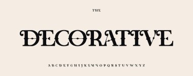 Gothic ornate alphabet, dramatic medieval type, antique blackletter font, vintage art nouveau logo, victorian headline, decorative calligraphy, refined typographic design, engraving. Vector typeset 