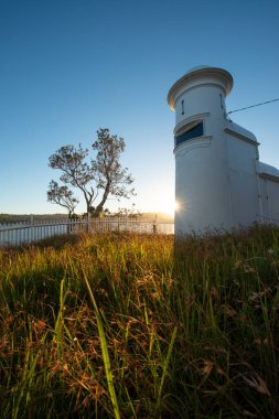 Sydney Avustralya 'da küçük bir deniz feneri.