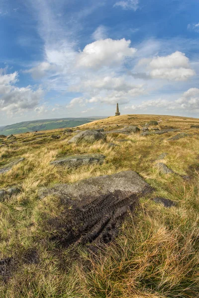 Stoodley Luccio Mounument Calderdale — Foto Stock