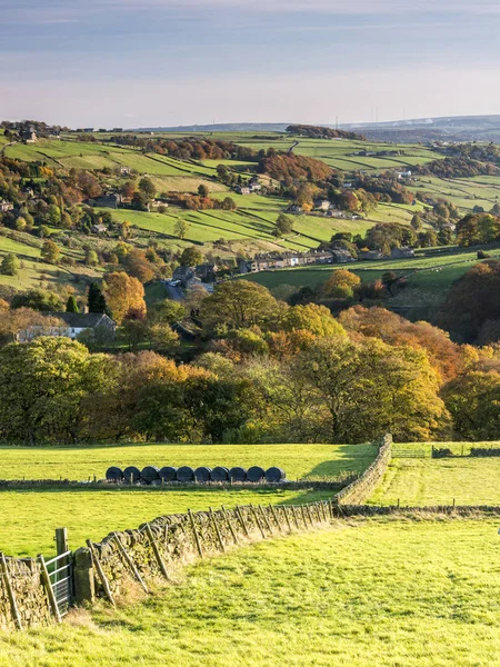 Paesaggio Intorno Alla Zona Calderdale Del West Yorkshire — Foto Stock