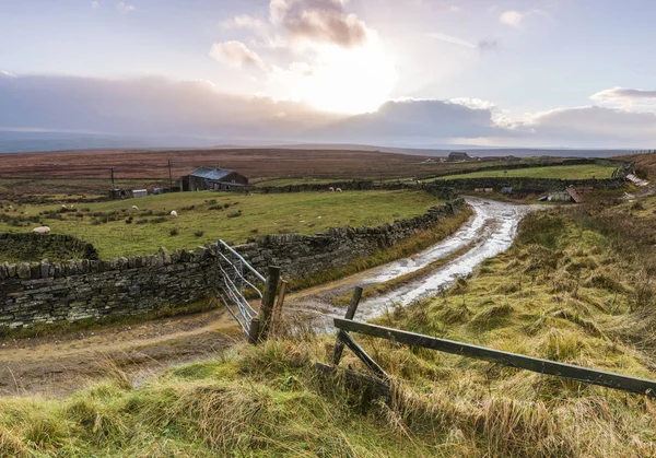 Paesaggio Intorno Alla Zona Calderdale Del West Yorkshire — Foto Stock