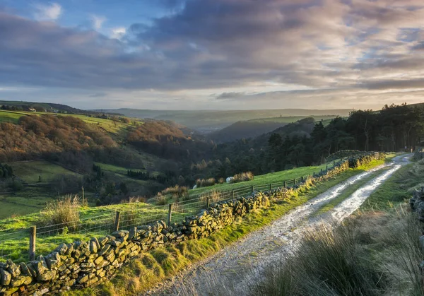 Paesaggio Intorno Alla Zona Calderdale Del West Yorkshire — Foto Stock