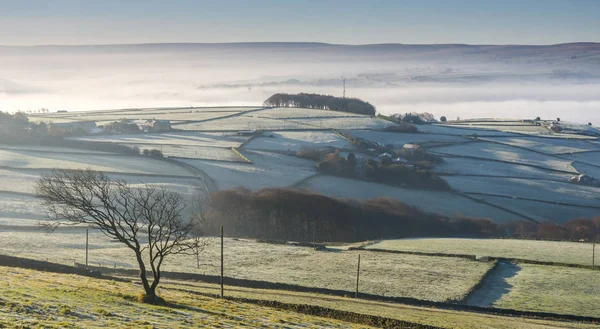 Landskapet Runt Området Calderdale West Yorkshire — Stockfoto