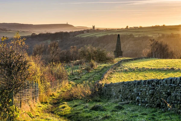 Paisagem Torno Área Calderdale West Yorkshire — Fotografia de Stock