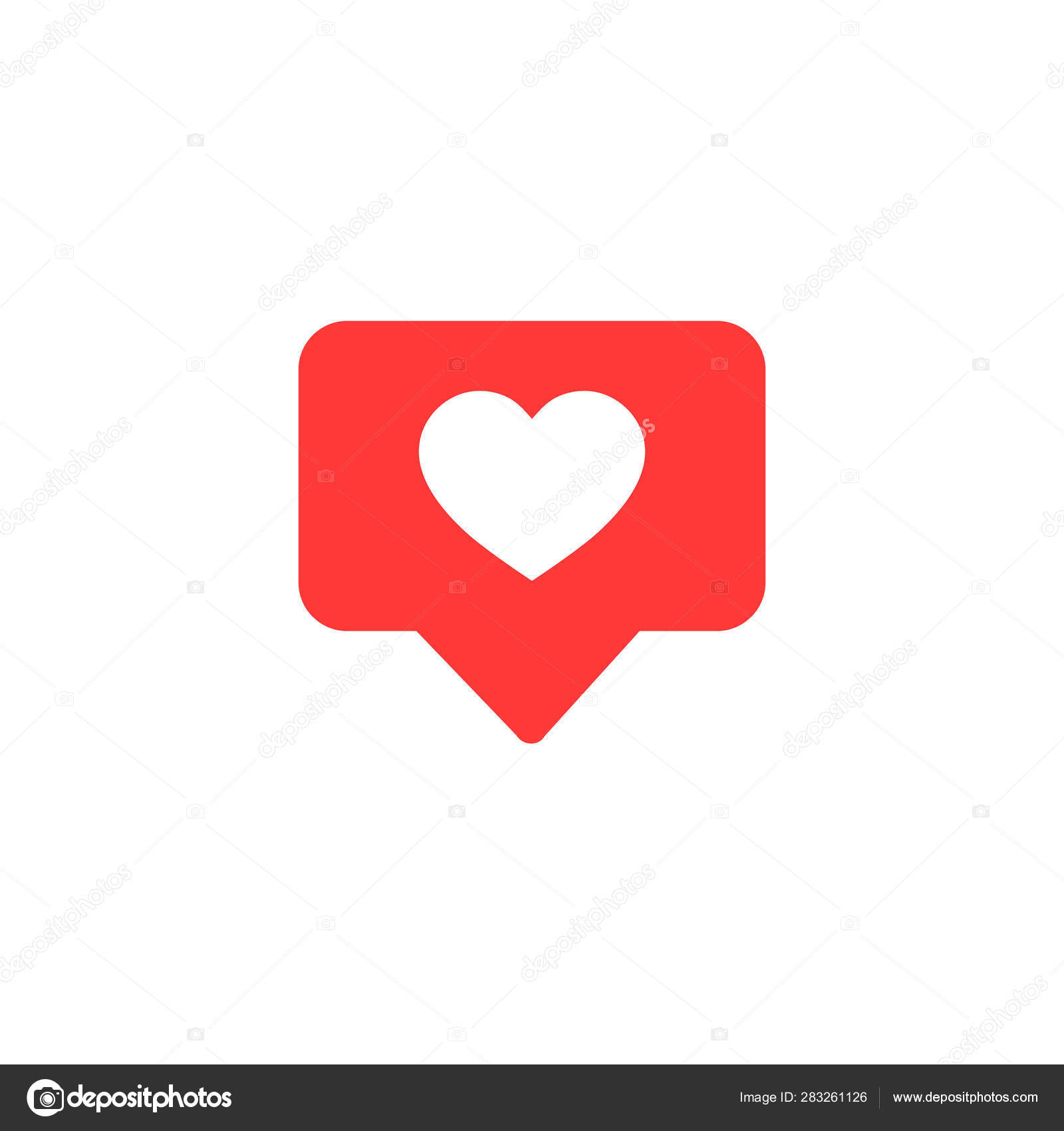 Vector Icon Thumbs Instagram Heart Shape Social Media Red Icon Stock Vector C Rimm Art