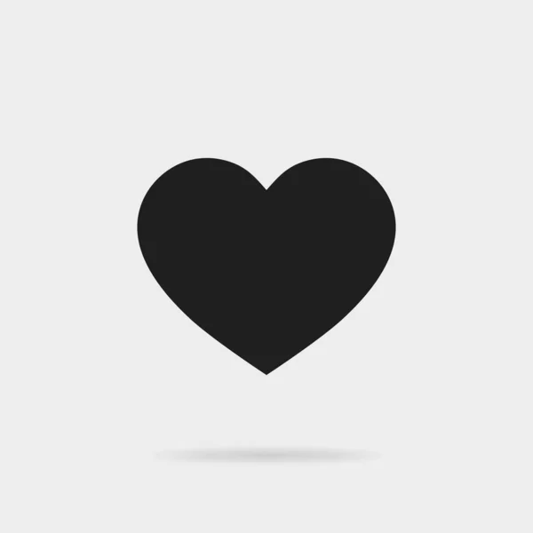 Svart Hjärtform Som Ikon Ikonen För Sociala Medier För Instagram — Stock vektor