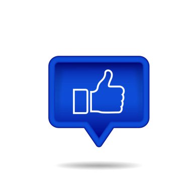 Başparmak yukarı veya beyaz arka planda izole simgesi gibi. Düz tarzda düğme gibi. Parmak yukarı el, ok simgesi. vektör illüstrasyon