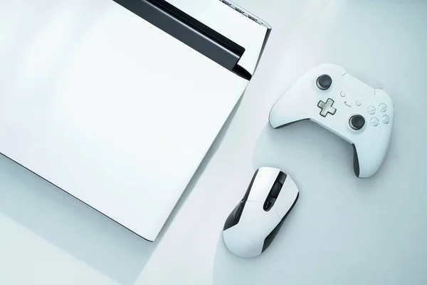 Mock Com Laptop Mouse Controlador Jogo Para Microsoft Xbox — Fotografia de Stock