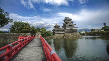 güzel Ortaçağ Kalesi matsumoto içinde Doğu honshu, Japonya