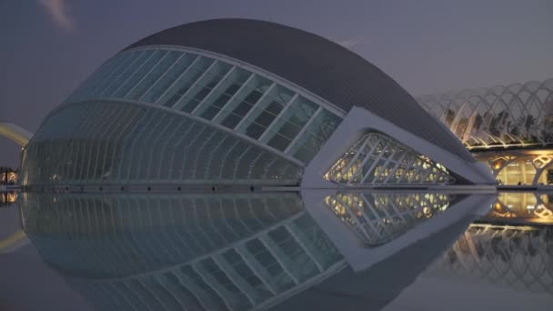 Valencia Spain December 8Th 2019 Footage City Arts Sciencies Architect — 비디오