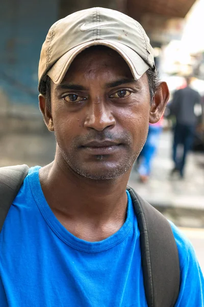 Port Louis Mauricio Enero 2019 Retrato Hombre Local Mauricio Aire — Foto de Stock