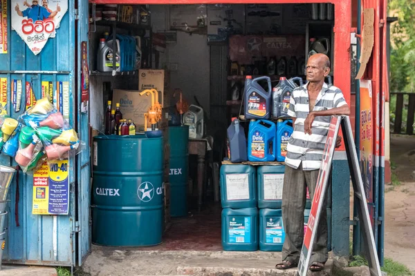 Ґалле Шрі Ланка Лютого 2019 Шрі Ланки Двигун Моторного Масла — стокове фото
