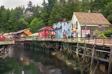 Ketchikan, Alaska Creek Street ve Dolly evi.